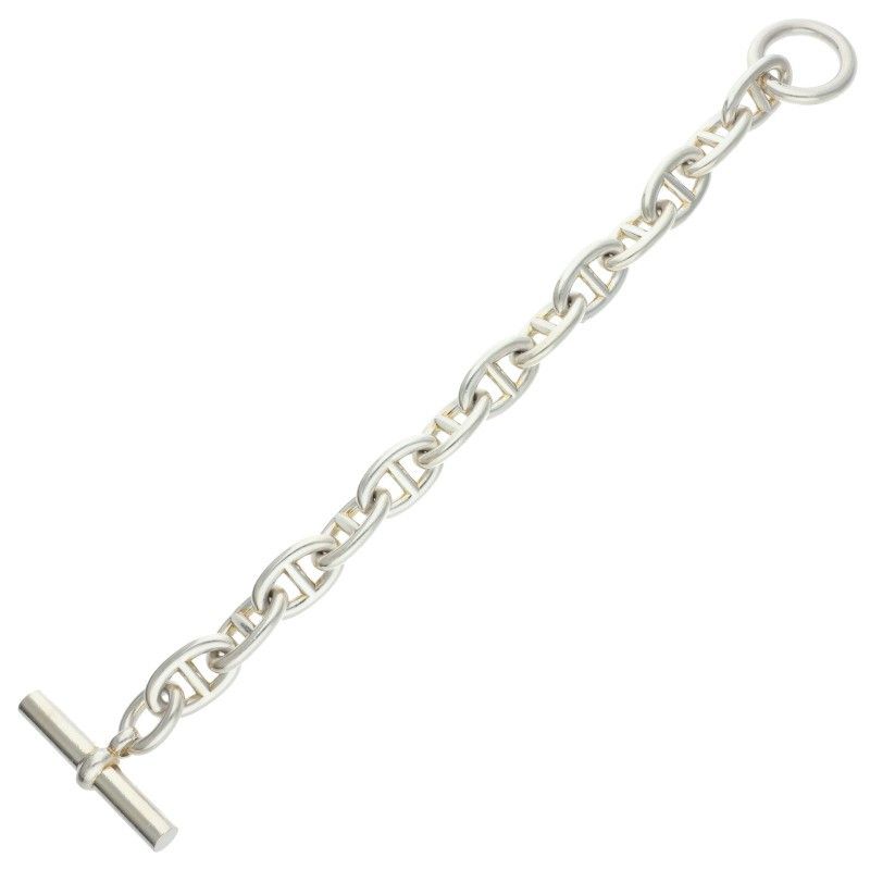 Hermes Chaine D'ancre TGM Silver Bracelet — view 2