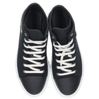 Hermes Irico Logo Embroidery Canvas High Cut Sneakers — view 4