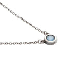 Tiffany & Co Color by the Yard Aquamarine Silver Necklace — view 4