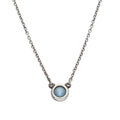Tiffany & Co Color by the Yard Aquamarine Silver Necklace