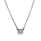 Tiffany & Co Color by the Yard Aquamarine Silver Necklace