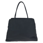 Prada Tessuto Black Silver Nylon Tote Shoulder — view 2