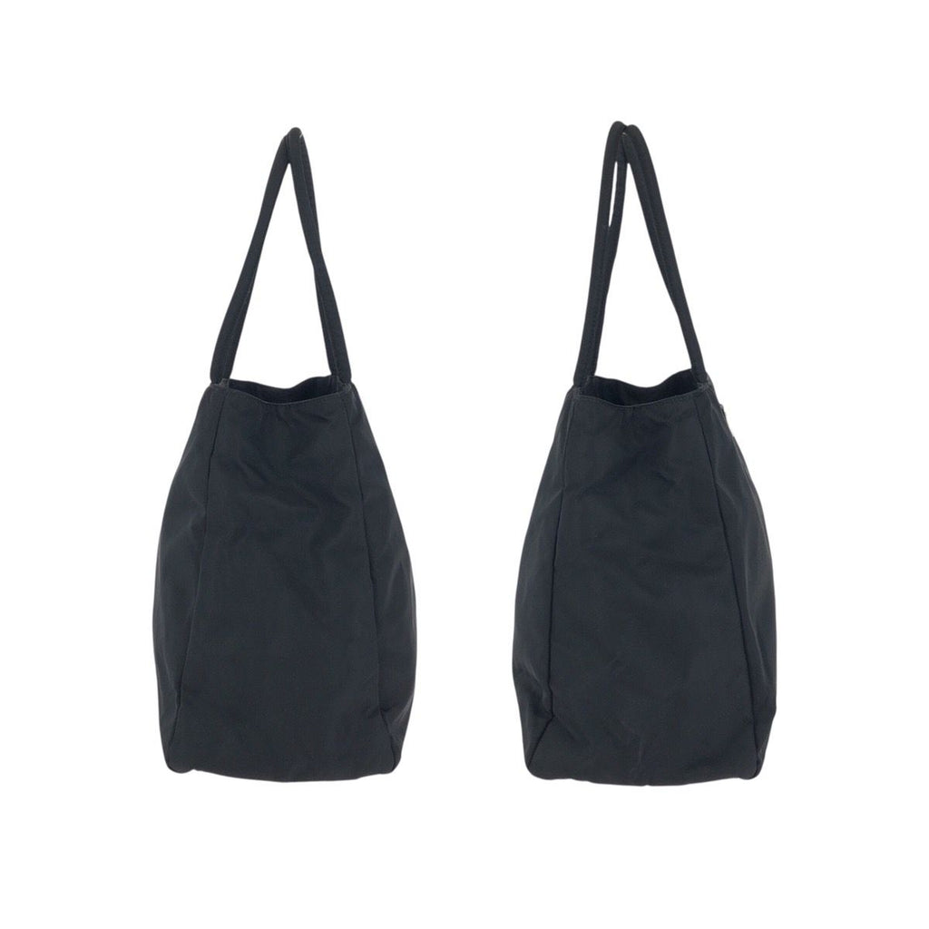 Prada Tessuto Black Silver Nylon Tote Shoulder — view 8
