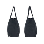 Prada Tessuto Black Silver Nylon Tote Shoulder — view 8