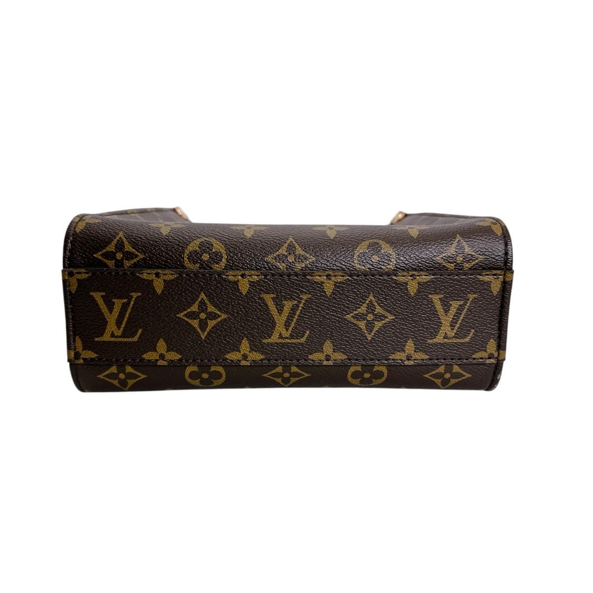Louis Vuitton Monogram Handbag Sac Plat BB Brown — view 5