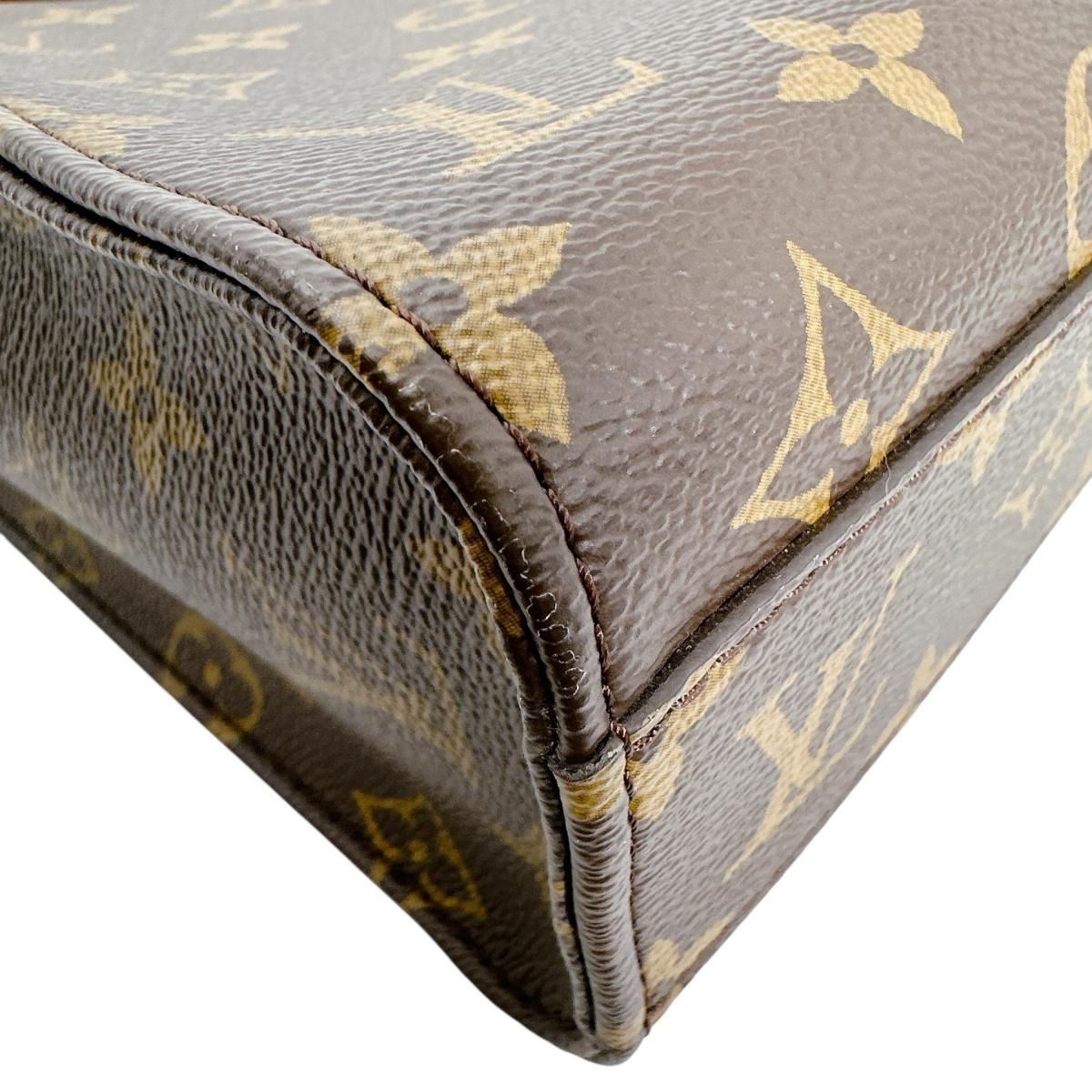 Louis Vuitton Monogram Handbag Sac Plat BB Brown — view 7