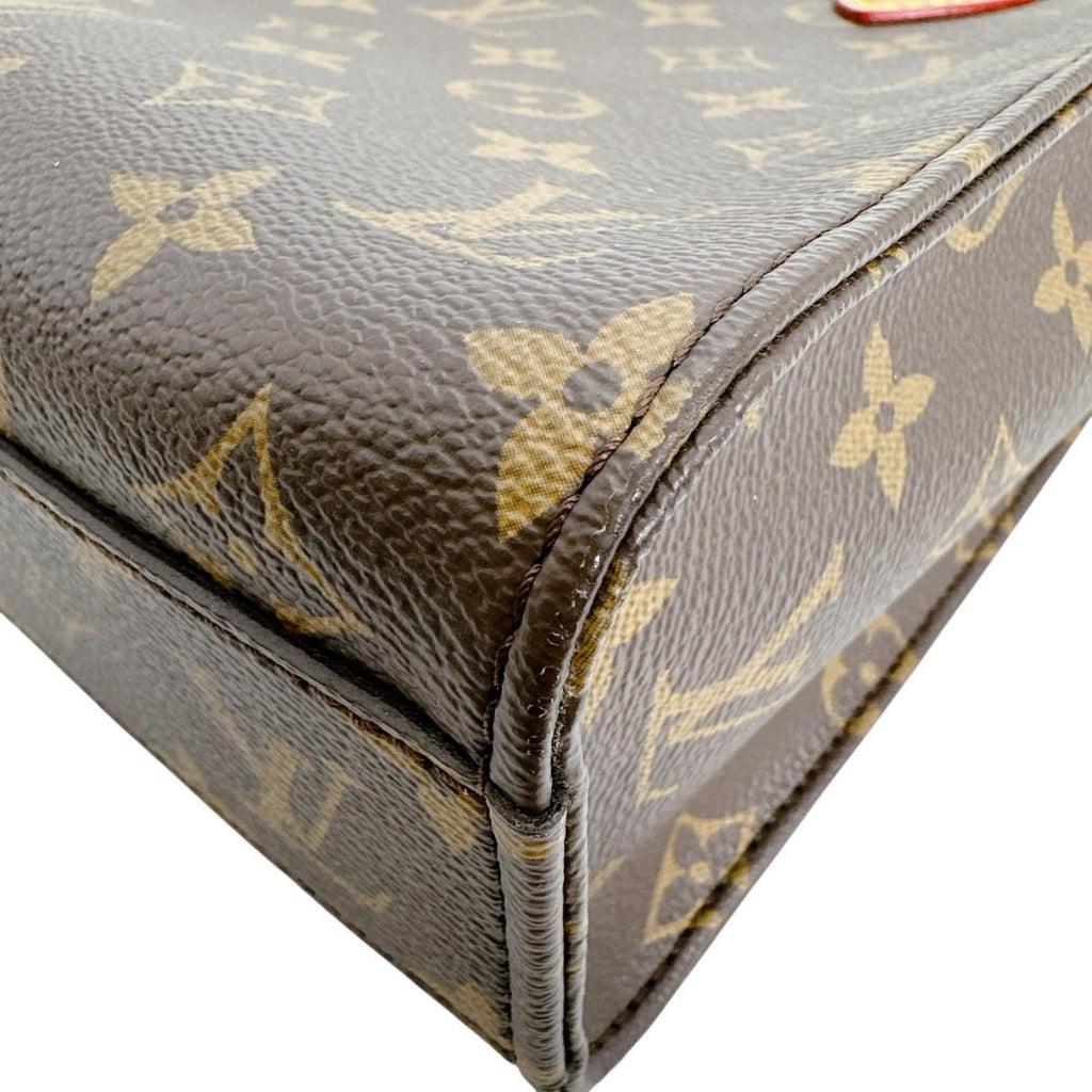 Louis Vuitton Monogram Handbag Sac Plat BB Brown — view 6