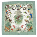 Hermes Carre 90 Scarf Silk Equateur Red Road Green