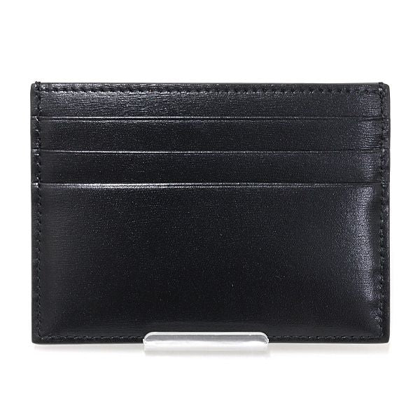 Celine Triomphe Card Holder Case Shiny Calfskin Black Palladium Finish — view 3