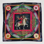 Hermes Carre 90 Scarf Silk Feux D'artifice Fireworks Multicolor