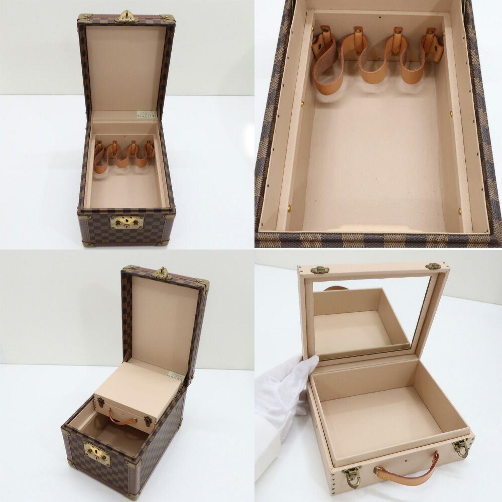 Louis Vuitton Heaven Damier Boite Flacon Cosmetic Box Makeup Box Trunk — view 4