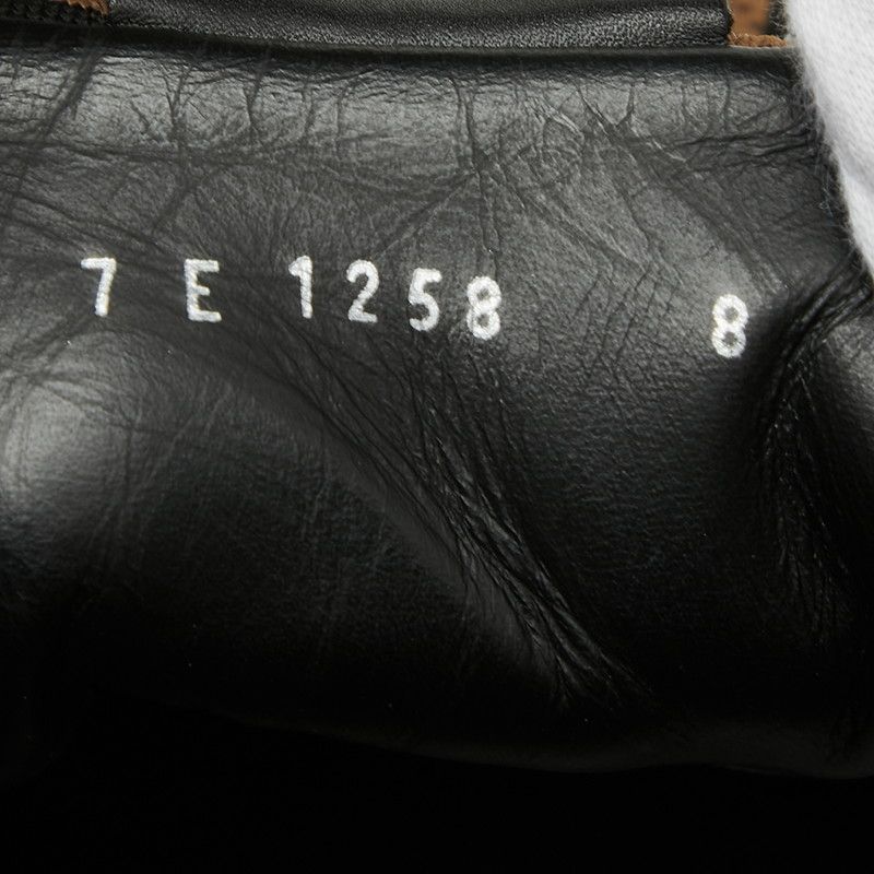 Fendi Zucca Sneakers 8 Brown Black Canvas Leather — view 7