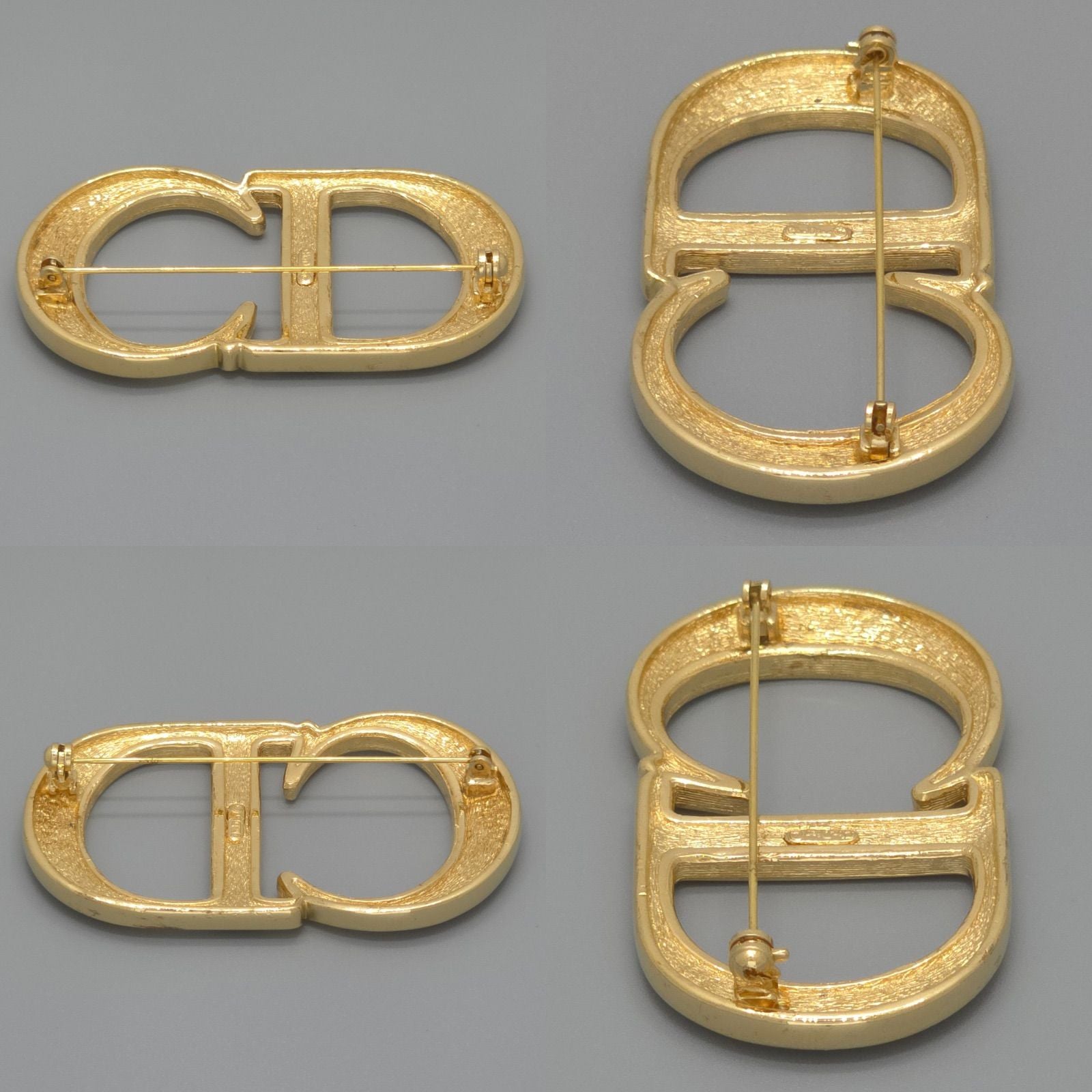 Dior CD Brooch 6.28 cm CD Signature Crystal Gold — view 6