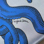 Hermes Carre 90 Scarf Silk Double Face Della Cavalleria Blue — view 7