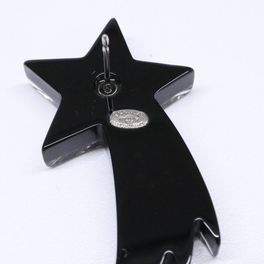 Chanel 17k Rhinestone CC Logo Shooting Star Earring — view 8