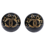 Chanel CC Logo Resin Metal Earring