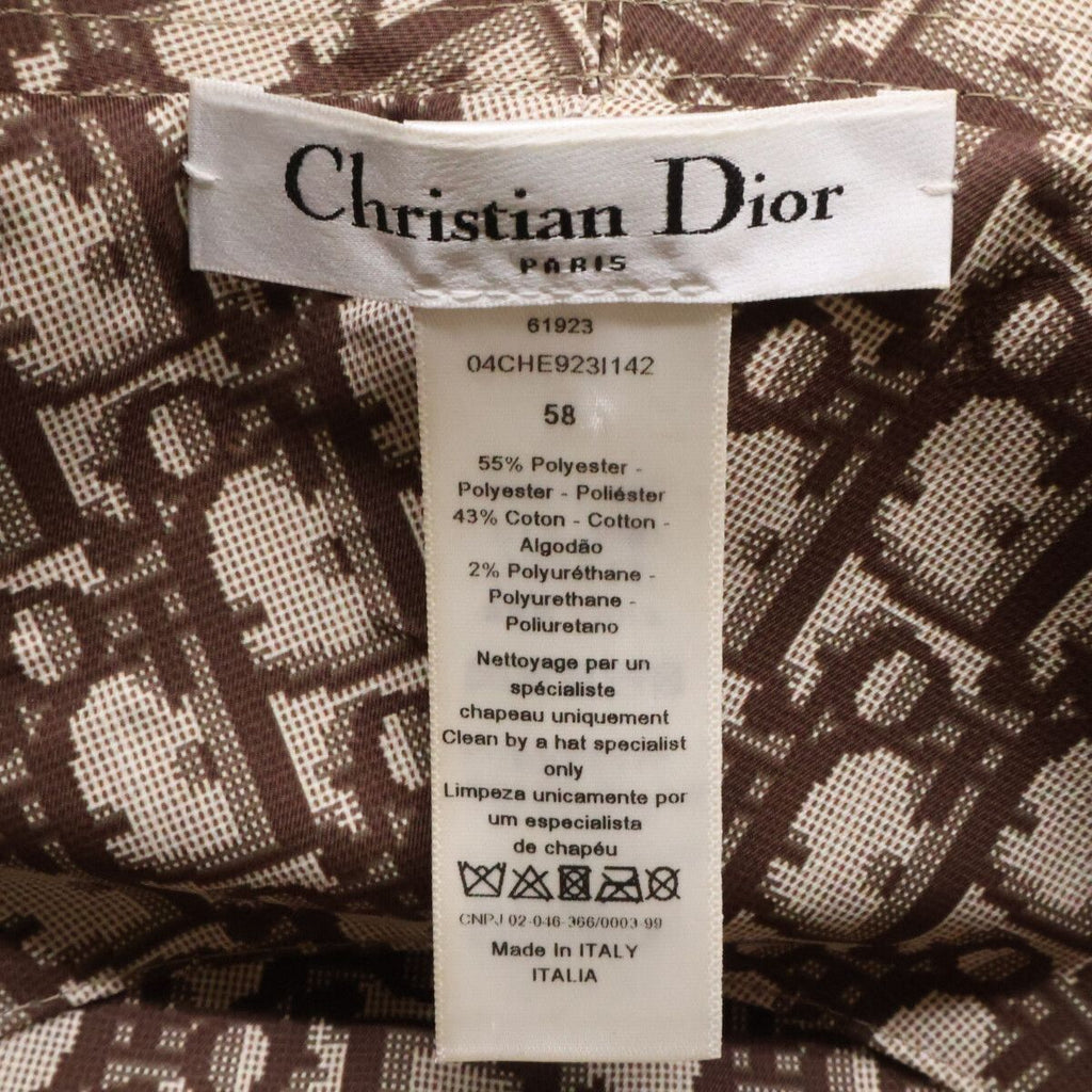 Dior Teddy-d Block Check Reversible Bob Hat 58 — view 7