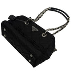 Prada Shoulder Bag Tessuto Impuntu Quilted Stitch Triangle Logo Chain Nylon — view 5