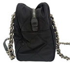 Prada Shoulder Bag Tessuto Impuntu Quilted Stitch Triangle Logo Chain Nylon — view 3