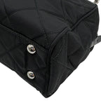 Prada Shoulder Bag Tessuto Impuntu Quilted Stitch Triangle Logo Chain Nylon — view 9