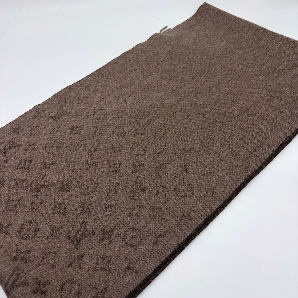 Louis Vuitton Echarpe Monogram Gradient Scarf Cashmere Brown — view 7