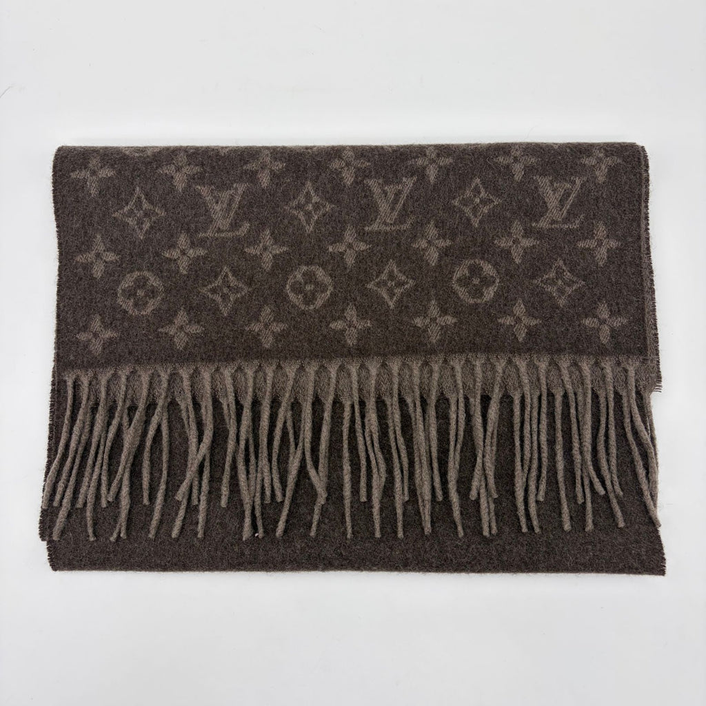Louis Vuitton Echarpe Monogram Gradient Scarf Cashmere Brown — view 2