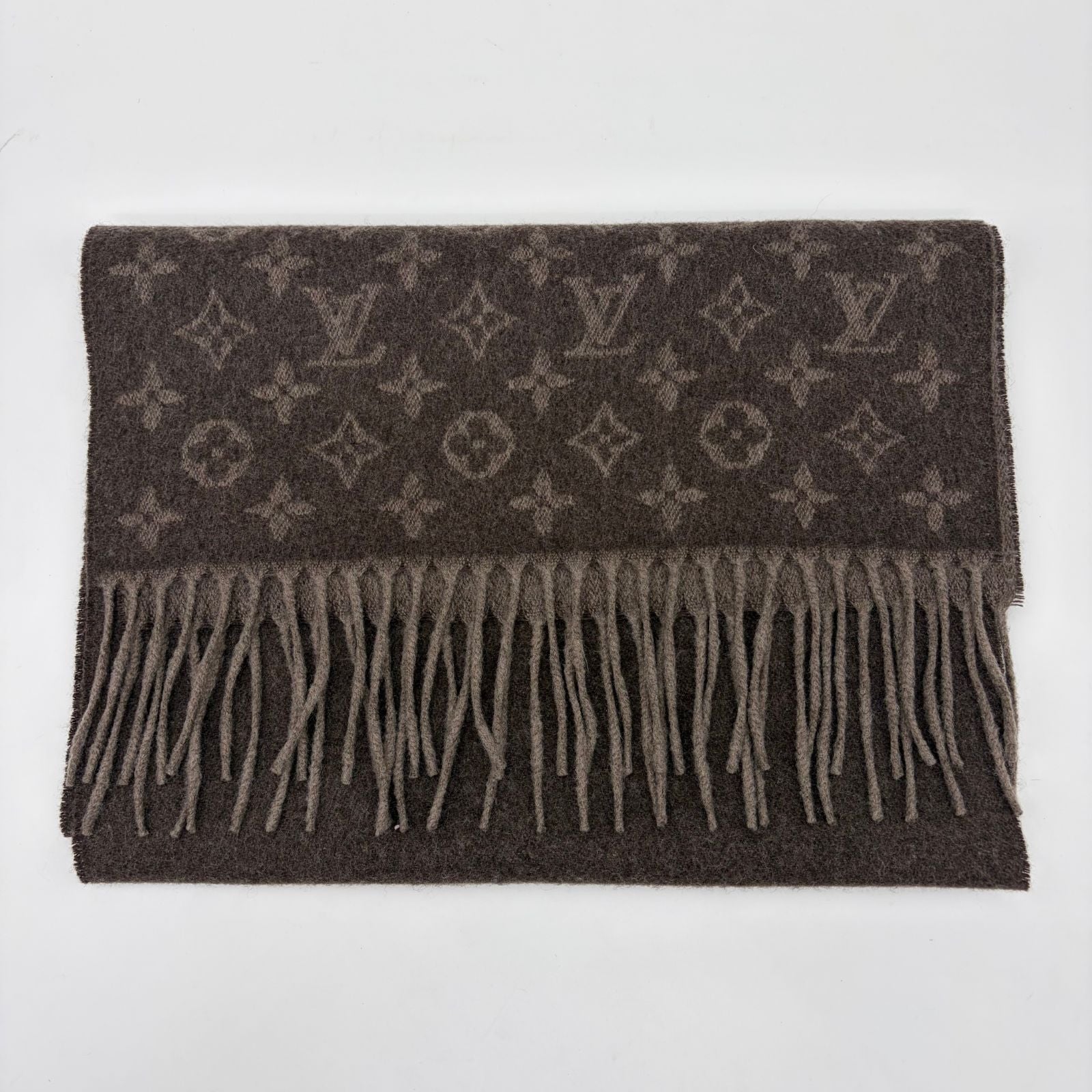 Louis Vuitton Echarpe Monogram Gradient Scarf Cashmere Brown — view 2