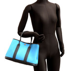 Hermes Tote Blue — view 9