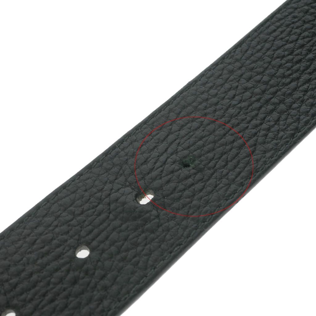 Gucci Interlocking Reversible Leather Buckle Belt 85 34 Black Brown — view 6