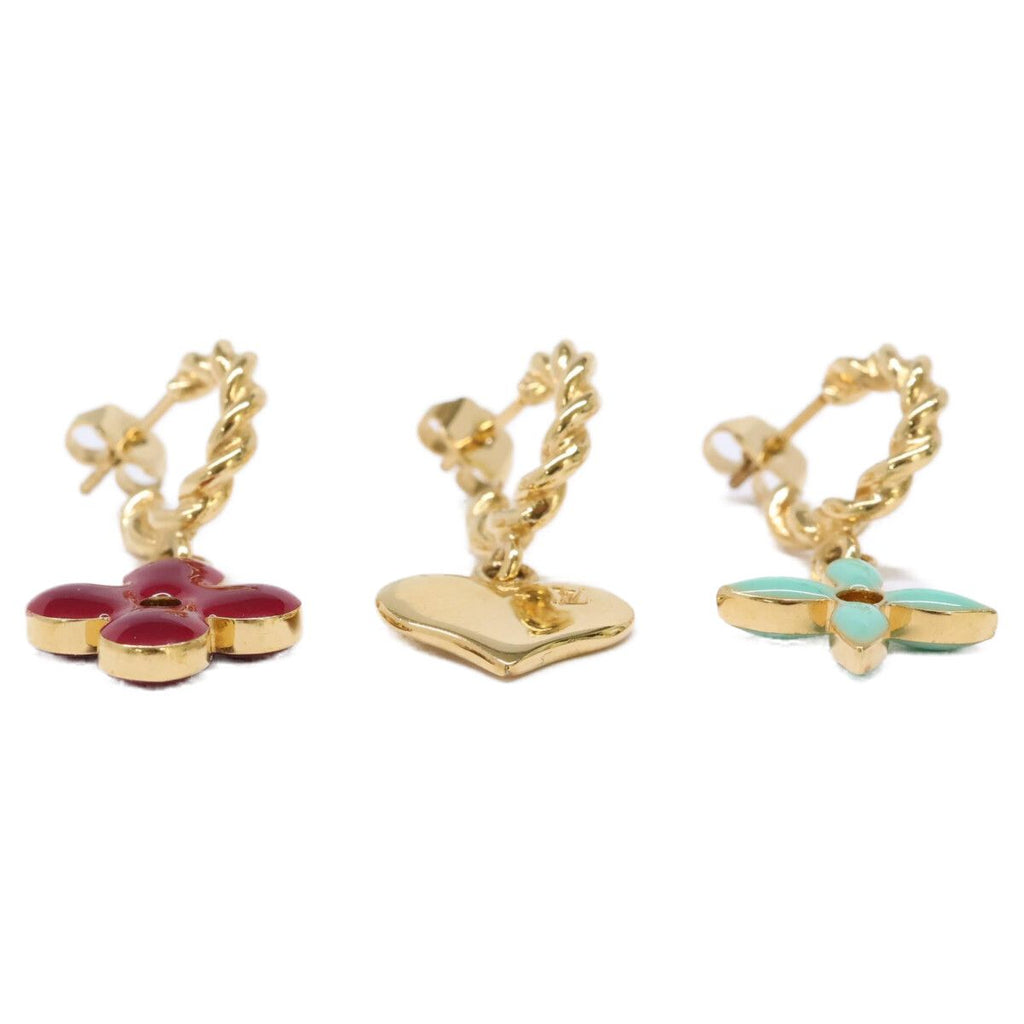 Louis Vuitton Boucle Doreille Sweet Monogram Earrings Total 3 Items — view 3