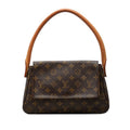 Louis Vuitton Monogram Mini Looping Shoulder Bag Brown Leather