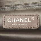Chanel Quilted CC Logo 2.55 Perforated Chain Shoulder Bag Off White Leather — view 9