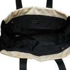 Chanel CC Logo New Travel Line Tote Beige Black Nylon Leather — view 9