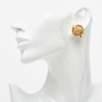 Chanel CC Logo Earrings Gold Plated Faux Pearl — view 6