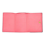 Fendi Selleria Trifold Wallet Compact Pink Leather — view 8