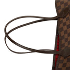 Louis Vuitton Damier Neverfull GM Tote Brown Leather — view 8