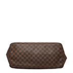 Louis Vuitton Damier Neverfull GM Tote Brown Leather — view 3