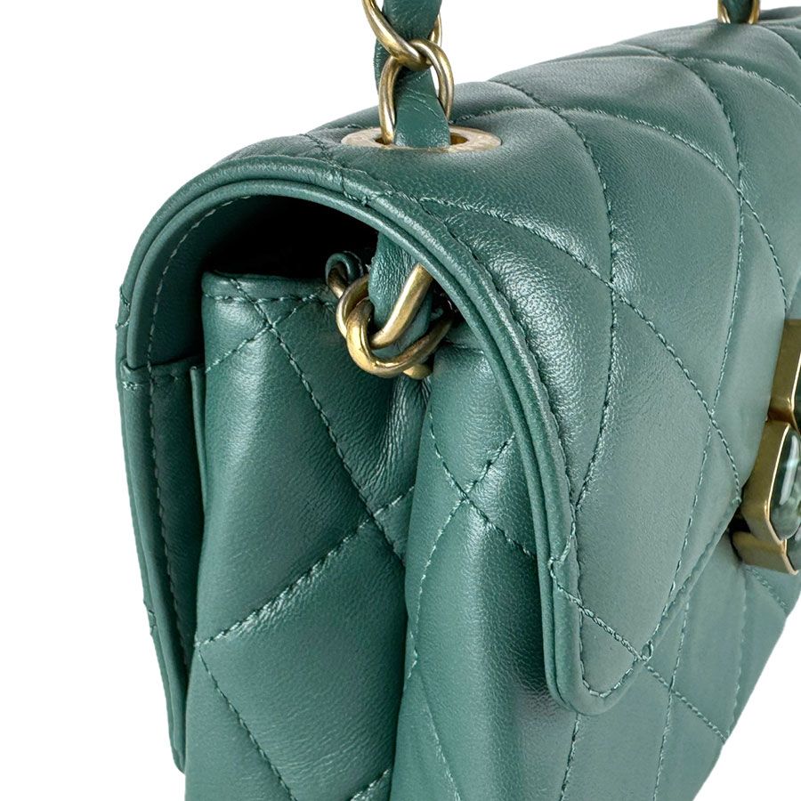 Chanel Shoulder Bag Green — view 6