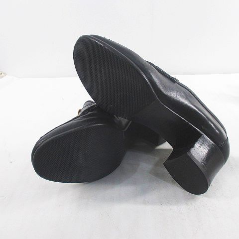 Hermes Constance Loafers Heels Buckle 36 Black Leather — view 7