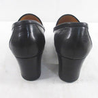 Hermes Constance Loafers Heels Buckle 36 Black Leather — view 3