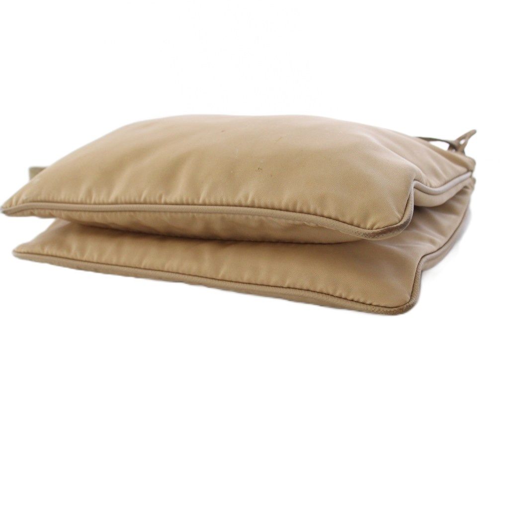 Prada Re Edition Re-Nylon Shoulder Bag Clochette Pouch Pink Beige YT — view 4