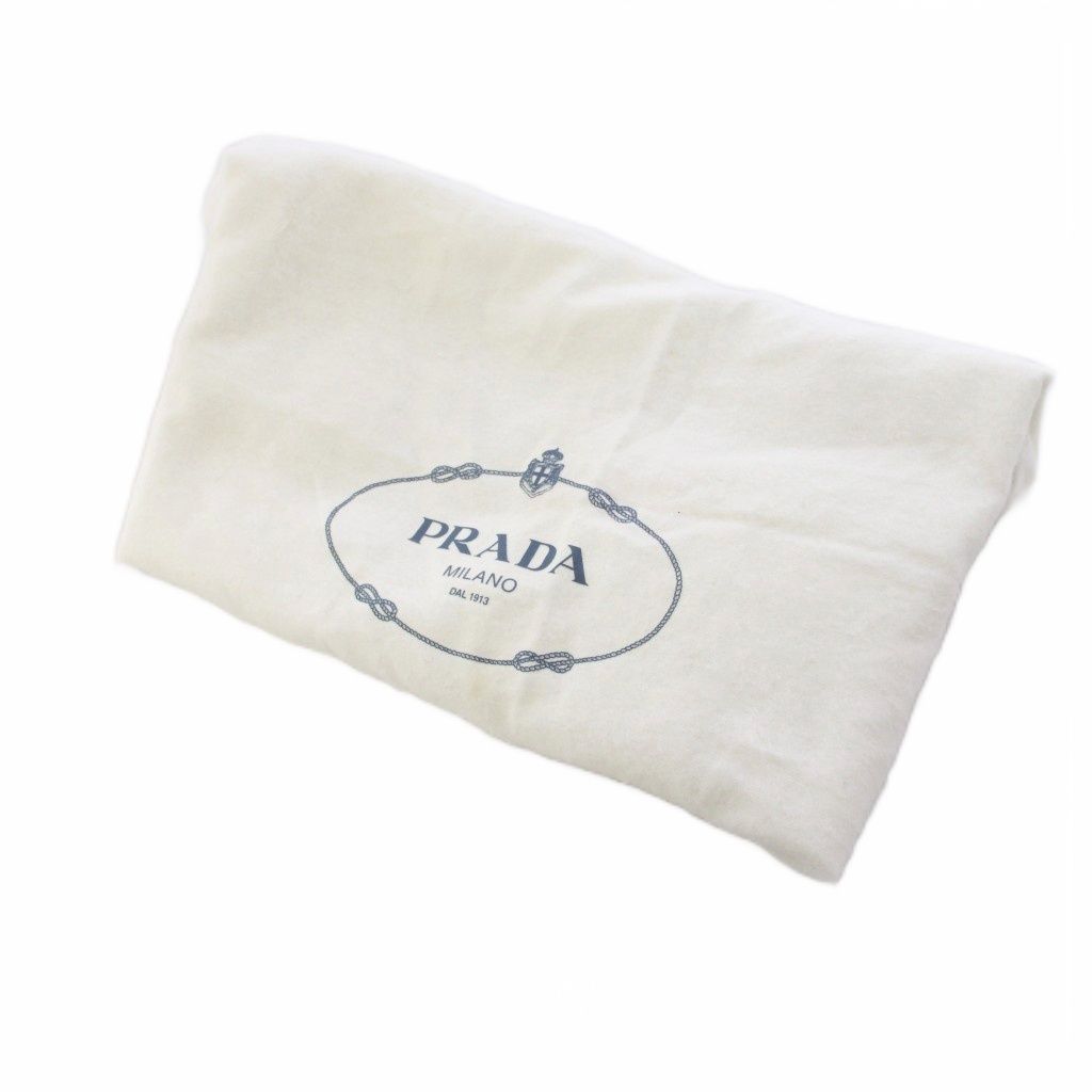 Prada Re Edition Re-Nylon Shoulder Bag Clochette Pouch Pink Beige YT — view 8