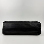 Prada Logo Shoulder Bag Tote Nylon Leather Black Silver Vintage — view 7