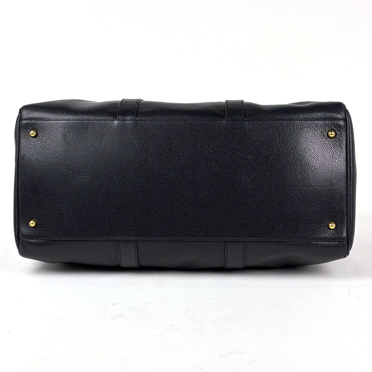 Chanel CC Logo Boston Bag 2-Way Caviar Leather Black — view 2