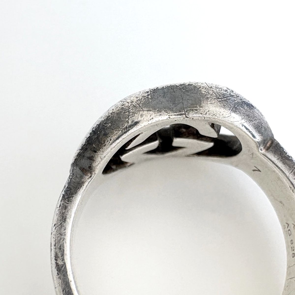 Gucci GG Logo Ring No 6.5 925 Sterling Silver — view 4