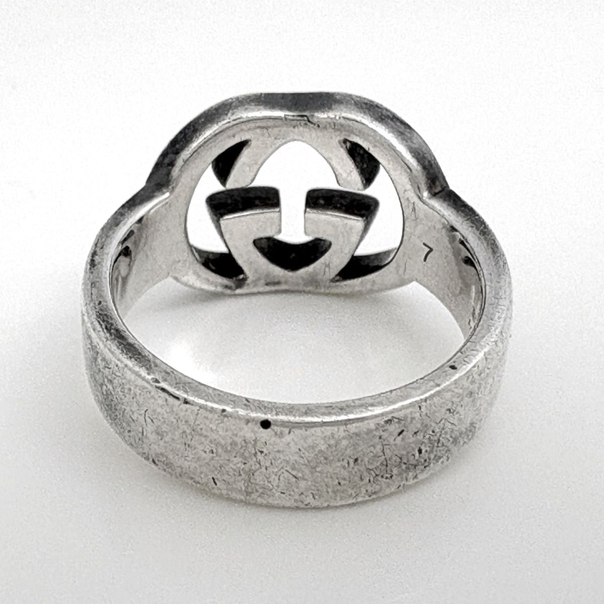 Gucci GG Logo Ring No 6.5 925 Sterling Silver — view 3