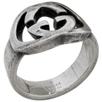 Gucci GG Logo Ring No 6.5 925 Sterling Silver