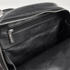 Chanel CC Logo Shoulder Bag Quilted Caviar Leather Black — view 6