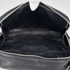 Chanel CC Logo Shoulder Bag Quilted Caviar Leather Black — view 8