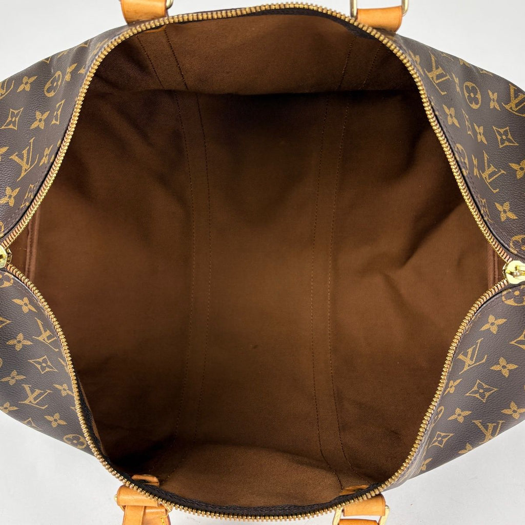 Louis Vuitton Keepall Bandouliere 50 2-Way Boston Bag Monogram Brown — view 9